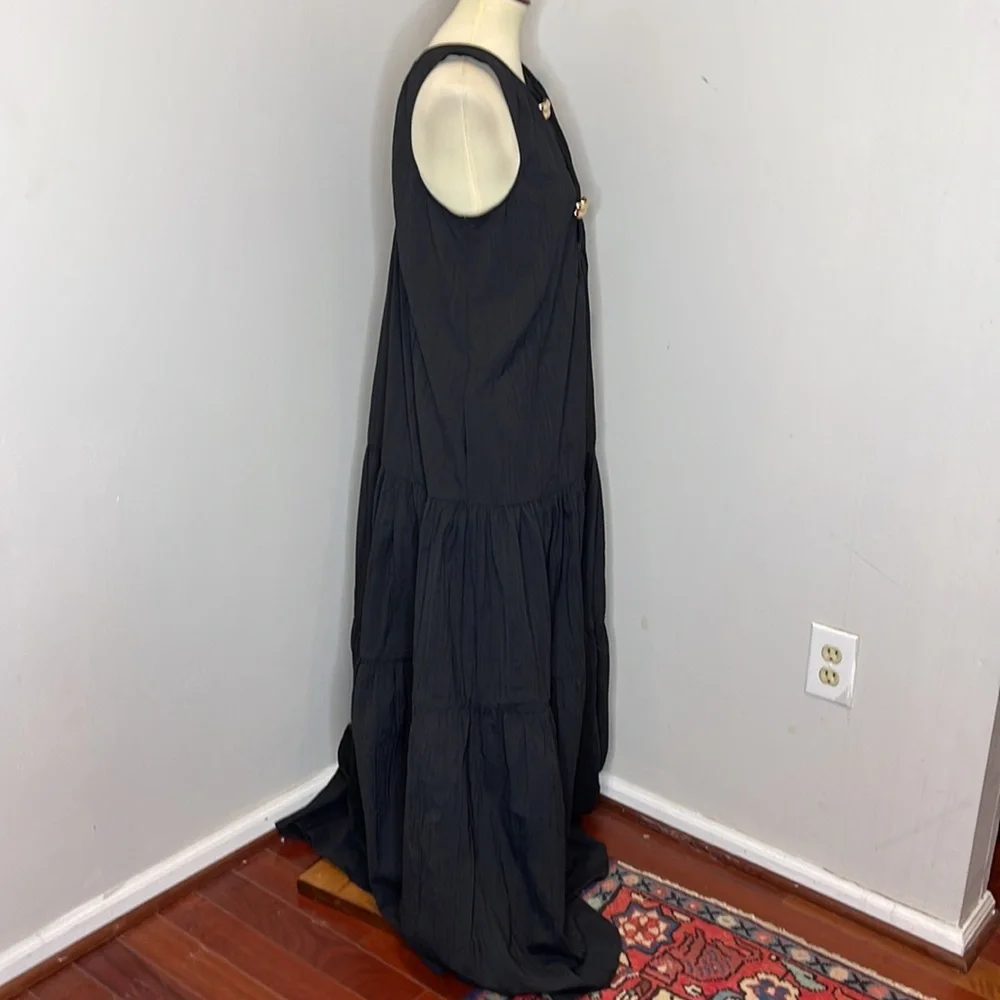 Acler Conara Sleeveless Black Maxi Dress with Pockets New with Tags $520 Retail‎ - Picture 8 of 14